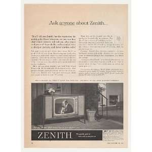   Zenith Colborne Model H3360 TV Television Print Ad