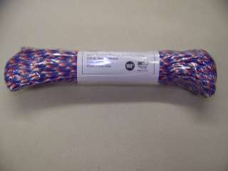 USA RED WHITE & BLUE 550 LB. TYPE III PARACHUTE PARACORD 100FT  