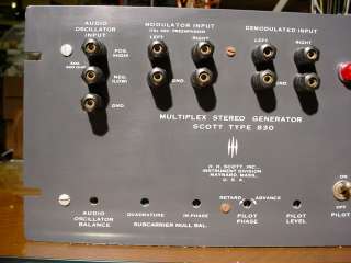 Rare HH Scott Type 830 Multiplex Stereo Generator  