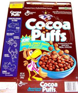 1994 Cocoa Puffs Sonny Cereal Box tnv28  