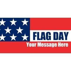  3x6 Vinyl Banner   Flag Day With Generic Message 
