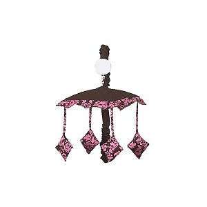   and Brown Bella Musical Baby Girl Crib Mobile by JoJo Designs: Baby