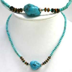  Turquoise Nugget Necklace