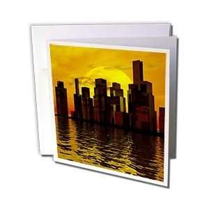  aside a city   Greeting Cards 6 Greeting Cards with envelopes Office