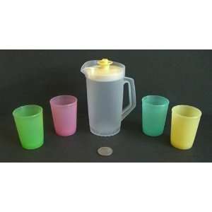  Tupperware Mini Kids Party Beverage Set with Pitcher & 4 