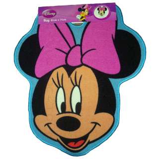 DISNEY MINNIE MOUSE SHAPED FLOOR RUG MAT NEW OFFICIAL  