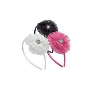  Tulle and Rhinestone Headbands Select Color Black 