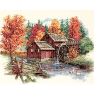  Glory Of Autumn Counted Cross Stitch Kit: 14x11 