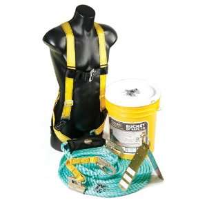 Guardian Fall Protection 00887 Deluxe Bucket of Safe Tie with 7 Snappy 