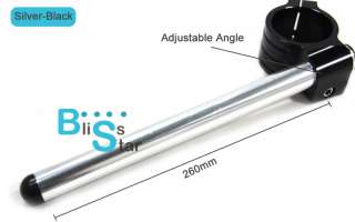   S2R S4Rs S4R 50mm CNC Adjustable Clip ons Handle Bar Riser Blk1  