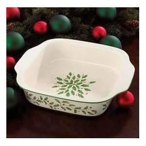  LENOX HOLIDAY Square BAKER DISH New in Box Everything 