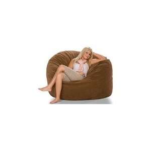  Jaxx Sac Bean Bag Chair 5Ft in Suede Chocolate: Home 