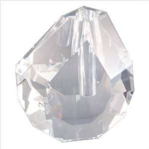  Chass 85033 Diamond Cut Faceted Glass Vase