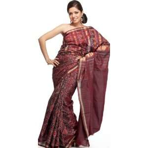   Patan Patola Sari Hand woven in Gujarat   Pure Silk 