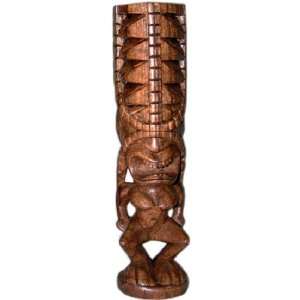  Carved Tiki Statue   Hawaiian God Kane