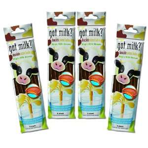 Official Got Milk Magic Flavored Straws (Set of 4 Packs) 24 Total 