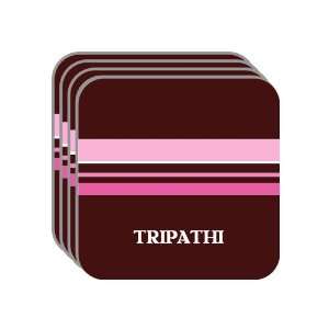 Personal Name Gift   TRIPATHI Set of 4 Mini Mousepad Coasters (pink 