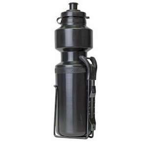  Bottle 28Oz w/ Steel Cage Black