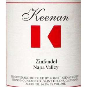  2006 Robert Keenan Winery Napa Zinfandel 750ml Grocery 