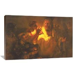 Apostle Peter denied Christ   Gallery Wrapped Canvas   Museum Quality 