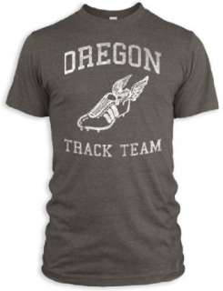   : Vintage Distressed Oregon Track & Field Tri Blend T Shirt: Clothing