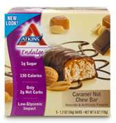 Atkins Caramel Nut Chew Endulge Bars, 5 Bars  