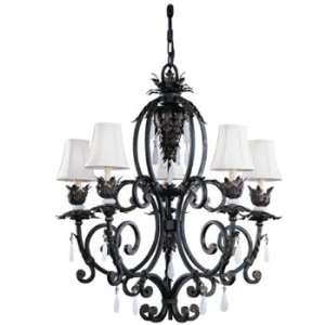  3167   Five Light Tresors du Chateau Chandelier