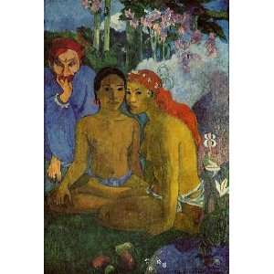   Inch, painting name Contes Barbares, By Gauguin Paul
