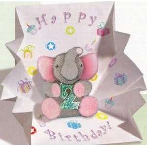   Greeting Card   Elephant Birthday Pop Up