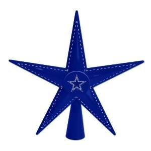 NFL Dallas Cowboys Football Metal 5 Point Star Christmas Tree 