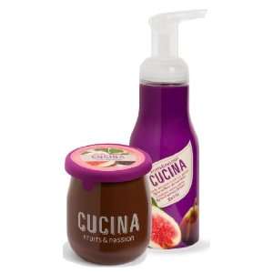  Cucina Foaming Hand Soap and Candle Duo   Fig & Savory 