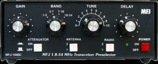 MFJ 1040C RECEIVER/TRANSCEIVER PRESELECTOR 1.8 MHZ TO 54 MHZ  