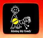 Making my Family Sticker figure family parody funny car window vinyl