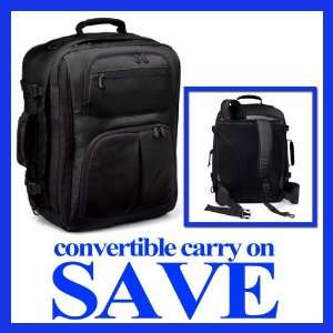   Carry On Black Backpack Bag Light Travel Laptop Europe !: Office