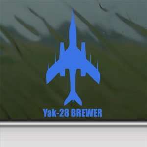  Yak 28 BREWER Blue Decal Military Soldier Window Blue 