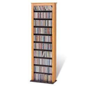  Slim Barrister Tower Audio Video Storage Rack   Oak: Home 