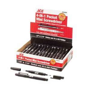  36 each Ace 4 In 1 Precision Pocket Mini Screwdriver 