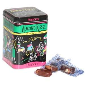 Bartons Caramel Almond Kisses in Decorative Tin Box:  