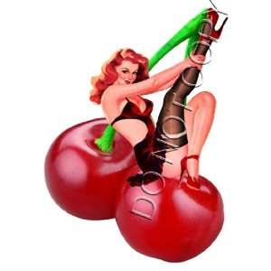  Kitsch Cherry Pinup Girl decal S70: Musical Instruments