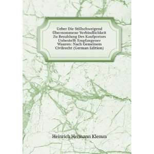   Gemeinem Civilrecht (German Edition) Heinrich Hermann Klemm Books