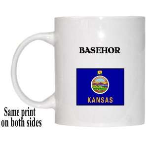  US State Flag   BASEHOR, Kansas (KS) Mug 