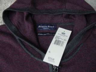 New AUSTIN REED LONDON Hooded Zipper Sweater M $210.00  