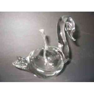  Glass Animal and Fruit Oil Lamp Swan