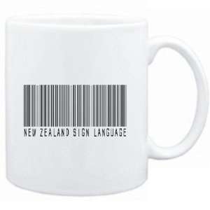  Mug White  New Zealand Sign Language BARCODE  Languages 