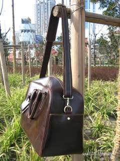 Vintage Mens Hand luggage package Genuine leather Big TRAVEL BAG 