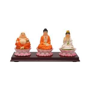   Buddha Statue and Kwan Yin Statue Attached on a Base: Home & Kitchen