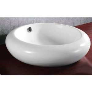  20.2 X 5.35 Round Bathroom Vessel Sink: Home Improvement