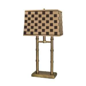  Dale Tiffany PT60348 Laredo Table Lamp, Antique Brass and 