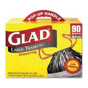  Glad® 30 Gal. Outdoor Trash Bags   90 Ct.: Home & Kitchen