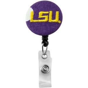  NCAA LSU Tigers Polka Dot Badge Reel: Office Products